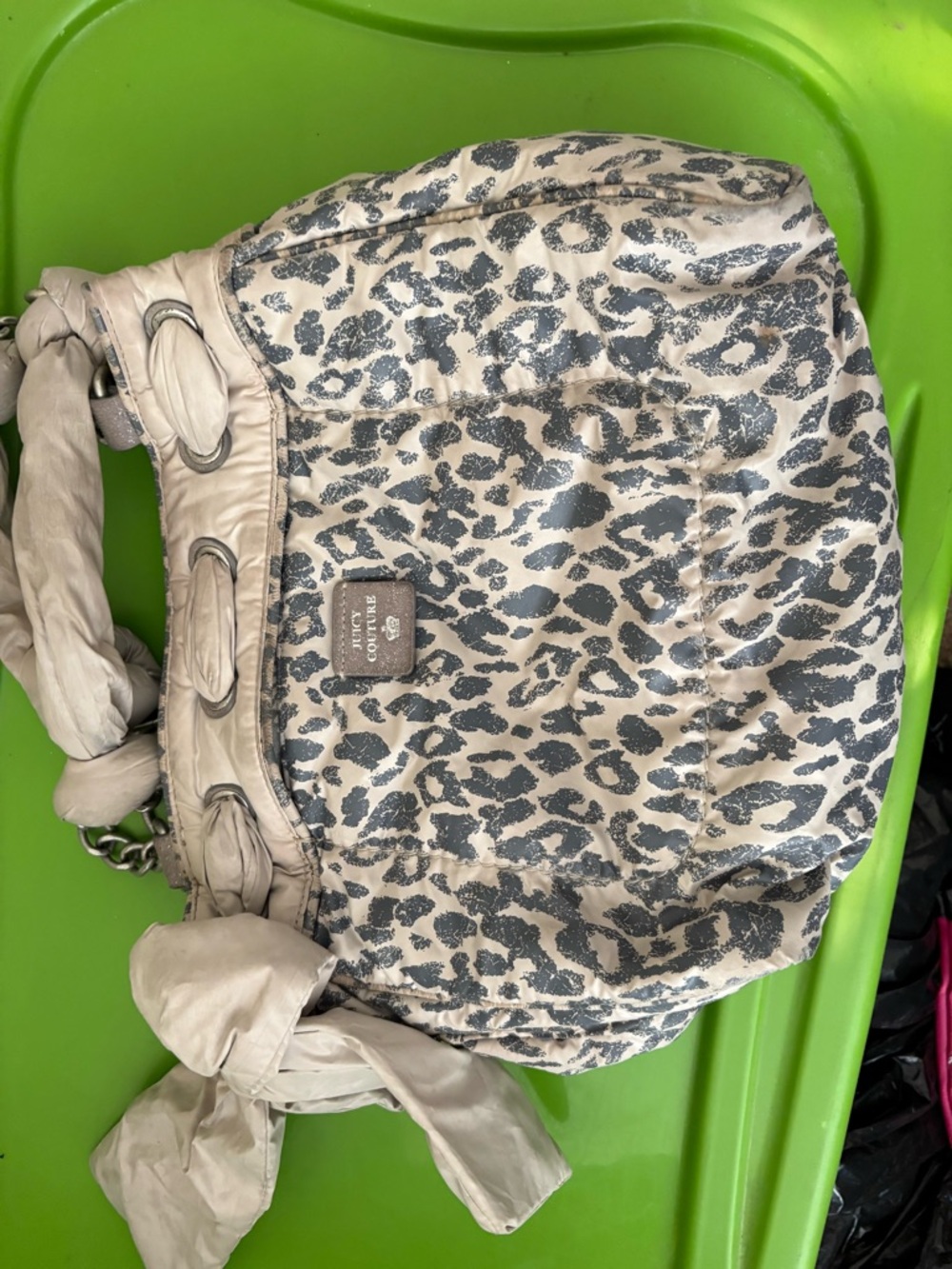 Vintage cheetha juicy couture tote